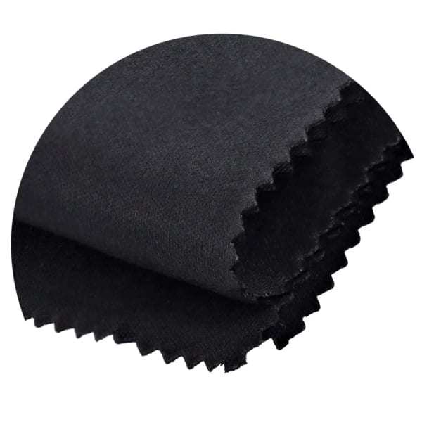 Ściereczka premium z mikrofibry do okularów 220g - czarna 18x15