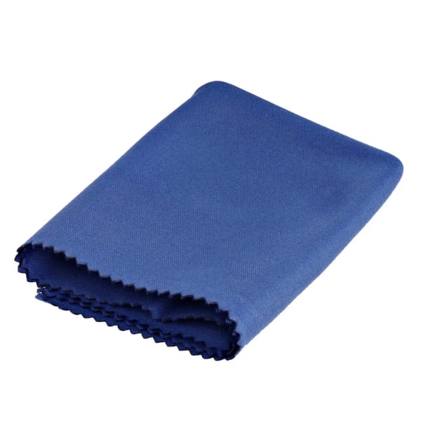 Ściereczka pakowana w etui w wersji premium z mikrofibry do okularów 220g - niebieska 18x15
