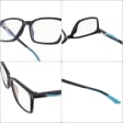 Męskie okulary +1.50 do czytania i komputera Blue Light ST338 czarne