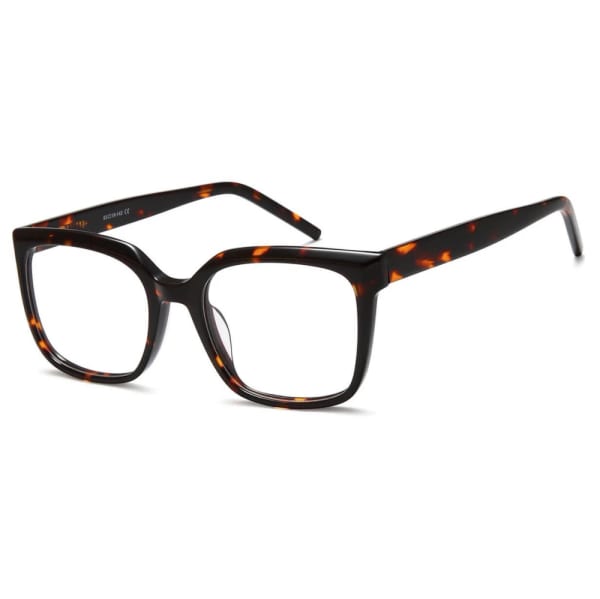 Damskie okulary acetatowe oprawki korekcyjne zerówki kwadratowe AC379B panterka