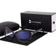 Damskie okulary zerówki z filtrem Blue Light POL-BLF-979K czarne