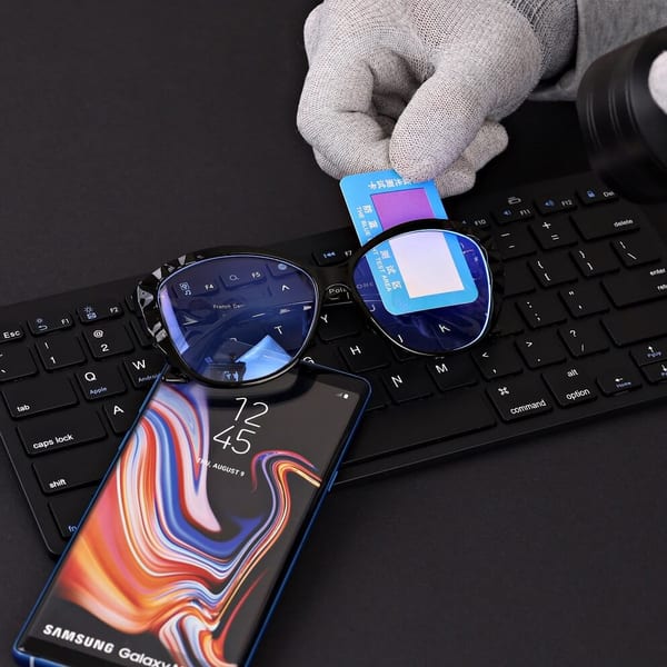 Damskie okulary zerówki z filtrem Blue Light POL-BLF-979K czarne