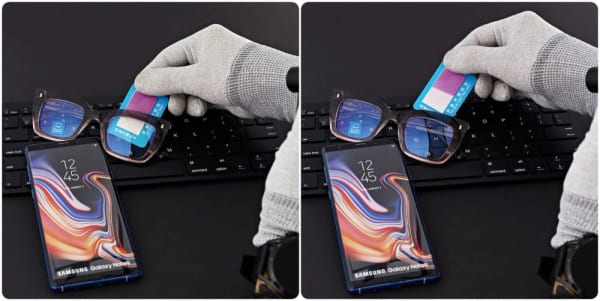 Damskie okulary +1.75 do czytania i komputera z filtrem Blue Light STL286 szary/fiolet