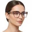 Damskie okulary +1.75 do czytania i komputera z filtrem Blue Light STL286 szary/fiolet