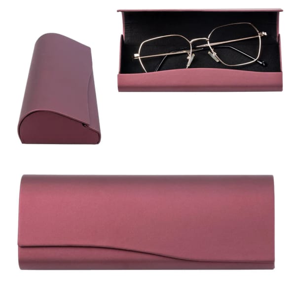 Etui na okulary korekcyjne zamykane na magnes STHC-93C bordowe