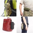 Taktyczne etui na okulary - KHAKI mocne z karabińczykiem ET-137B