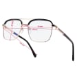 Okulary pilotki zerówki z filtrem Blue Light 25177A czarny/grafit