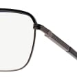 Okulary pilotki zerówki z filtrem Blue Light 25177A czarny/grafit