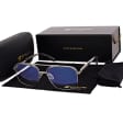 Okulary pilotki zerówki z filtrem Blue Light 25177E szary/srebrny