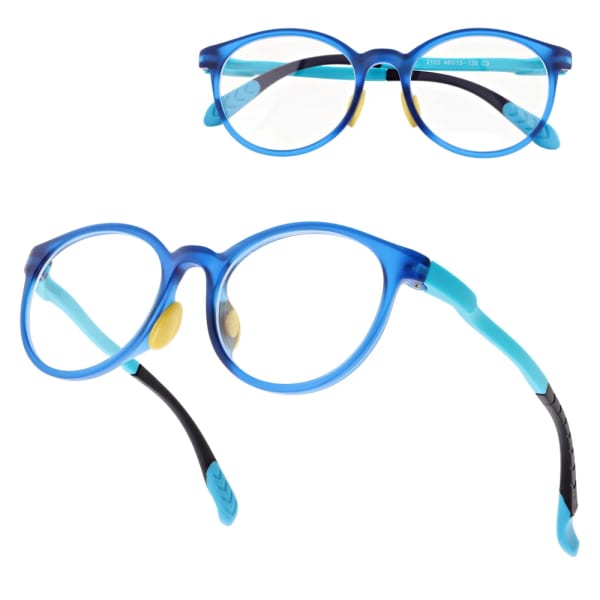 Okulary dla dzieci zerówki do komputera z filtrem Blue Light 25182A niebieskie