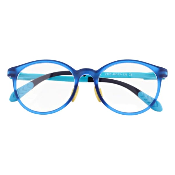 Okulary dla dzieci zerówki do komputera z filtrem Blue Light 25182A niebieskie