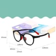 Okulary dla dzieci zerówki do komputera z filtrem Blue Light 25182B bordo/czarny