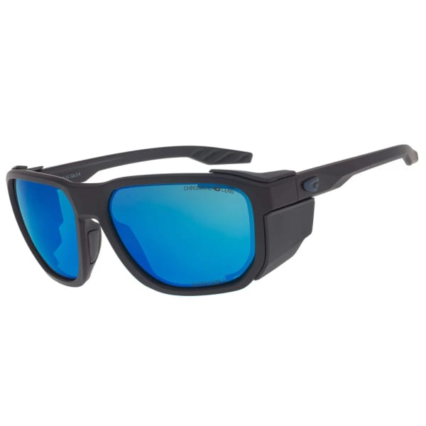 Górskie okulary z osłonkami przeciwsłoneczne fotochromowe GOG E460-2C w kat.2-4 czarny/niebieski