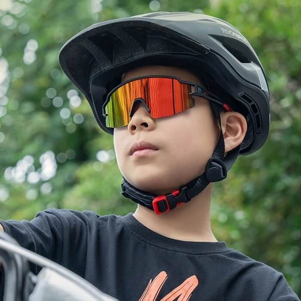 Juniorskie 6-10 lat sportowe okulary przeciwsłoneczne polaryzacyjne SP345-WHITE