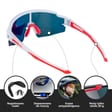 Juniorskie 6-10 lat sportowe okulary przeciwsłoneczne polaryzacyjne SP345-WHITE