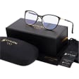 Damskie okulary +0.50 do czytania i komputera z filtrem Blue Light STL277 czarny/złoty