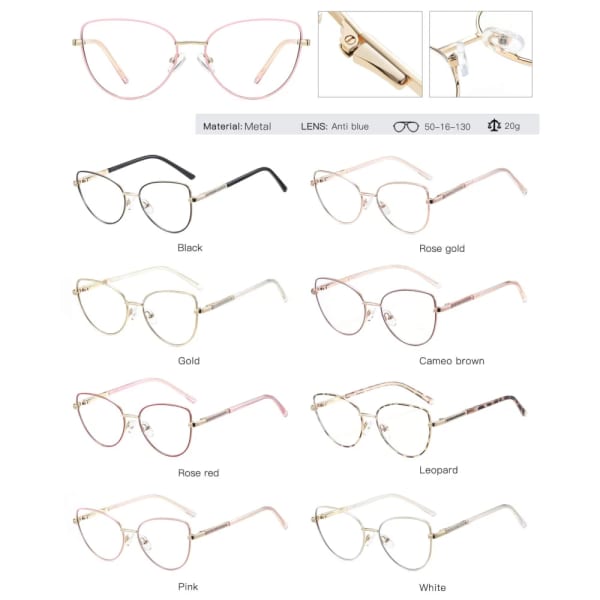 Okulary dla dziewczynki kocie zerówki do komputera BLUE LIGHT 25187B złote ze skazą!