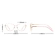 Okulary dla dziewczynki kocie zerówki do komputera BLUE LIGHT 25187B złote ze skazą!