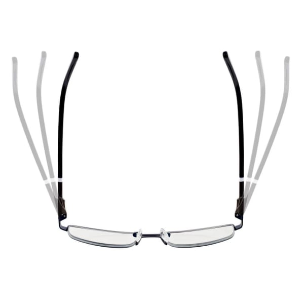Męskie okulary PREMIUM +1.00 do czytania i komputera Blue Light+Antyrefleks STL260 granat
