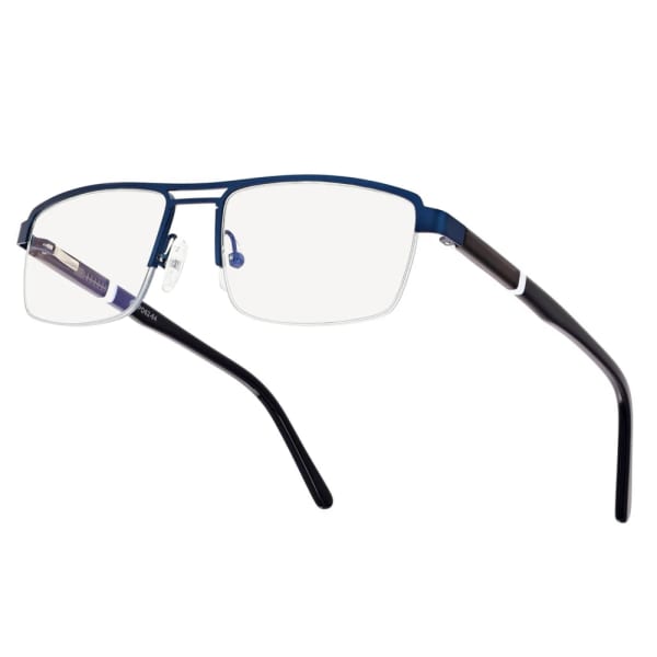 Męskie okulary PREMIUM +1.75 do czytania i komputera Blue Light+Antyrefleks STL260 granat