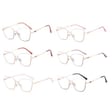 Damskie okulary półramki kocie zerówki do komputera BLUE LIGHT 25142B ze skazą!