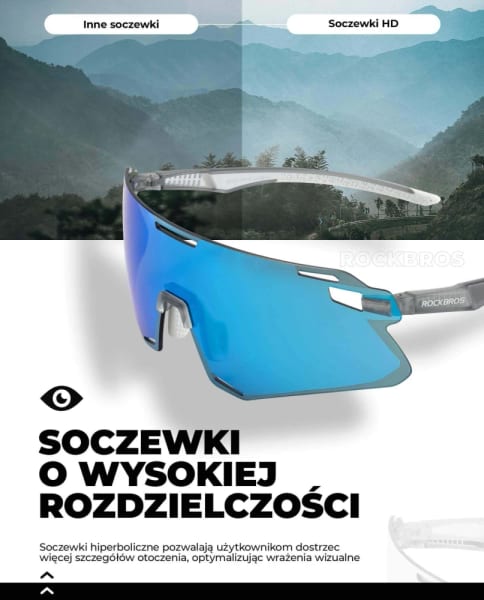 Okulary rowerowe ochronne przeciwsłoneczne do kat.3 + wkładka korekcyjna