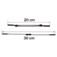Sznurek do okularów - regulacja 20-30cm z silikonowymi uchwytami SNR-REG-CZARNY