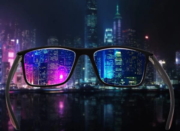 Męskie Okulary zerówki moc: +0.00 z antyrefleksem ST315 ze skazą!