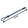 Regulowany gruby Sznurek do okularów 33cm - Czarny/Żółty