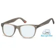 Okulary z filtrem do Komputera i Czytania moc: +3.50 Plusy BLFBOX67B szare