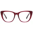 Okulary acetatowe oprawki korekcyjne zerówki kocie AC386D bordowe