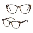 Okulary acetatowe oprawki korekcyjne zerówki kocie AC386G panterka 