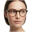 Okulary acetatowe oprawki korekcyjne zerówki owalne AC388B panterka