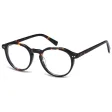 Okulary acetatowe oprawki korekcyjne zerówki owalne AC388B panterka
