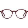 Okulary acetatowe oprawki korekcyjne zerówki owalne AC388C bordowy