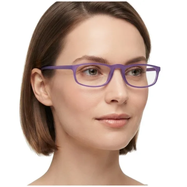 Damskie okulary optyczne zerówki wąskie Sunoptic CP101C fioletowe