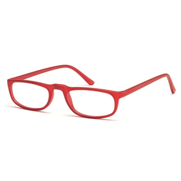 Damskie okulary optyczne zerówki wąskie Sunoptic CP101D czerwone