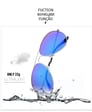 Okulary Pilotki przeciwsłoneczne aviator 2163C niebieski/srebny