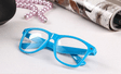 Błękitne okulary nerdy zerówki Damskie i Męskie NR-51
