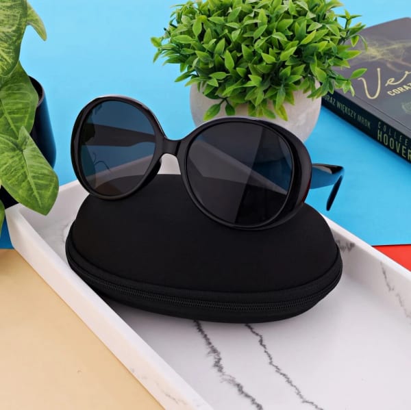 Okulary Muchy damskie przeciwsłoneczne czarne 10028500