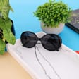 Okulary Muchy damskie przeciwsłoneczne czarne 10028500