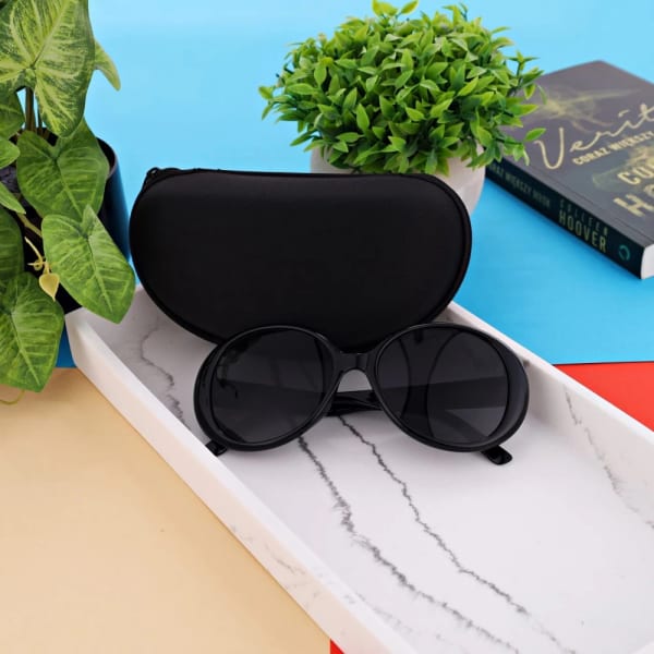 Okulary Muchy damskie przeciwsłoneczne czarne 10028500