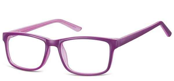 Okulary Zerówki klasyczne oprawki Sunoptic CP155E fioletowe