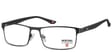 Okulary oprawki korekcyjne metalowe pełne MM611D czarne