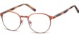 Okulary oprawki okrągłe stalowe Sunoptic 998B