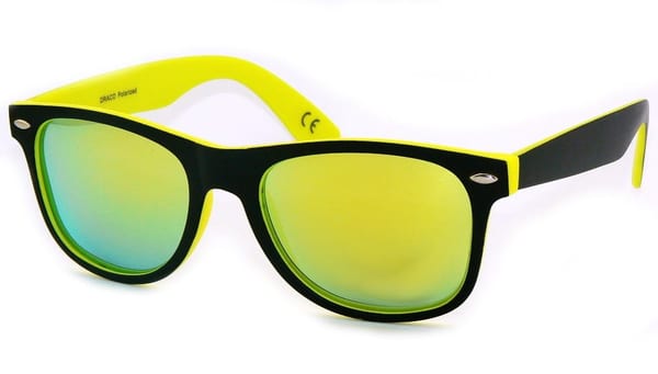Czarno-seledynowe nerdy lustrzane polaryzacja DRS-63C6