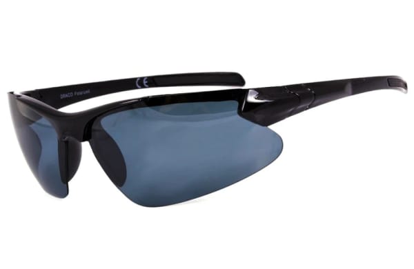 Sportowe okulary z dwoma soczewkami polaryzacyjnymi czarna i zolta - drs-51c1