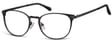 Okulary Oprawki damskie kocie oczy stalowe Sunoptic 992 czarne