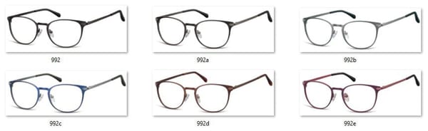 Okulary Oprawki damskie kocie oczy stalowe Sunoptic 992 czarne