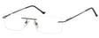 Bezramkowe Okulary Oprawki korekcyjne Sunoptic 986 czarne